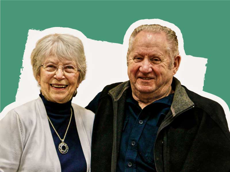 Roger and Arletta Presnell posing for a photo